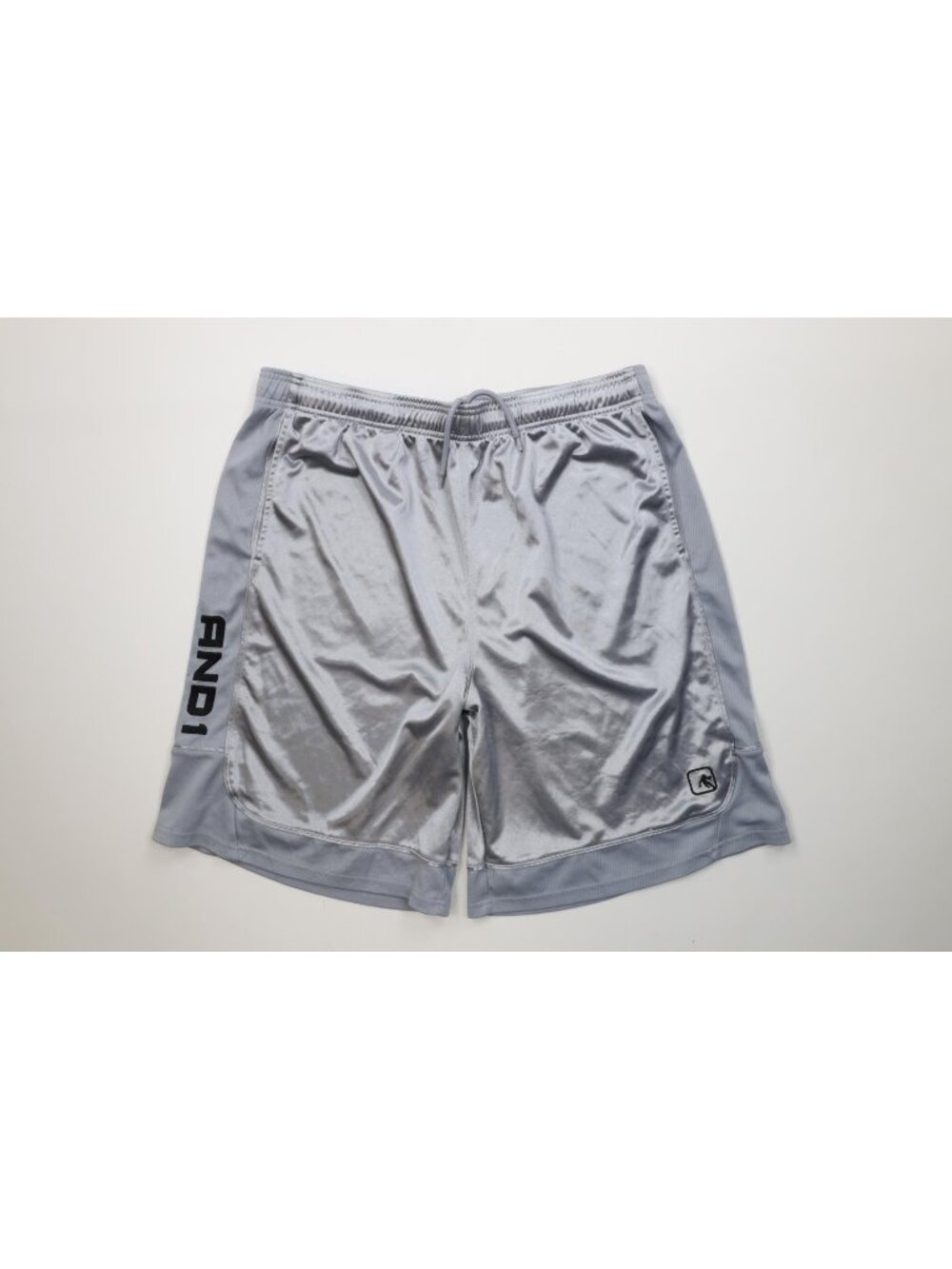 Vintage And1 And One Basketball Mens 2XL XXL Silky Dazzle Gym Shorts Silver